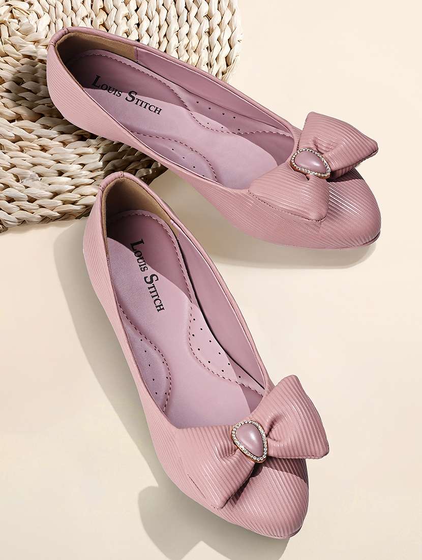 women pink slip on ballerina