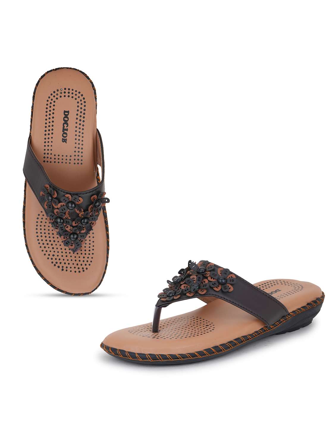 women solid slip on flat sandal - 22294717 -  Standard Image - 2