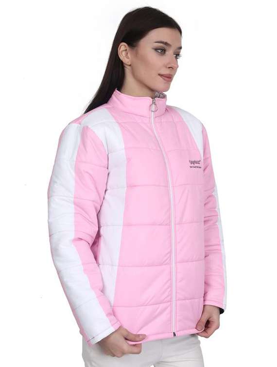 women stand collar long sleeve quilted jacket - 22294886 -  Standard Image - 2