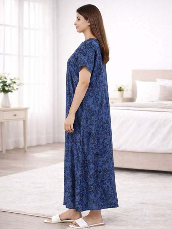 women printed short sleeve nighty - 22294960 -  Standard Image - 2