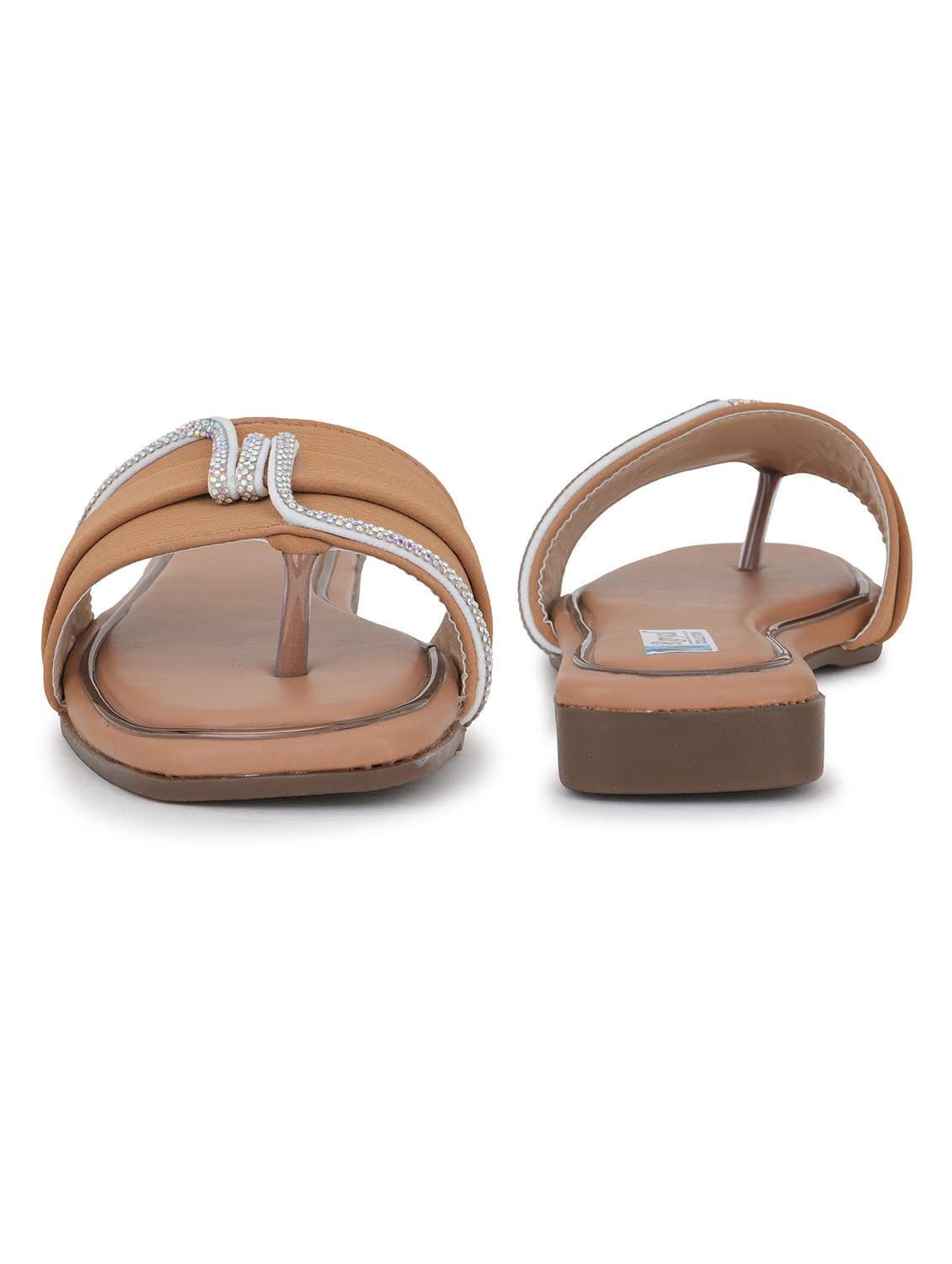 women solid slip on flat sandal - 22295060 -  Standard Image - 2