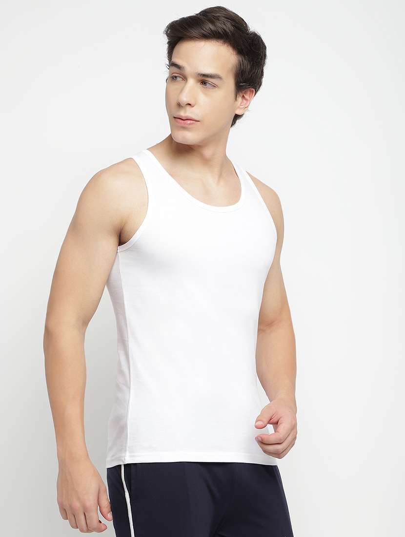 men pack of 3 solid sleeveless vest - 22295453 -  Standard Image - 2
