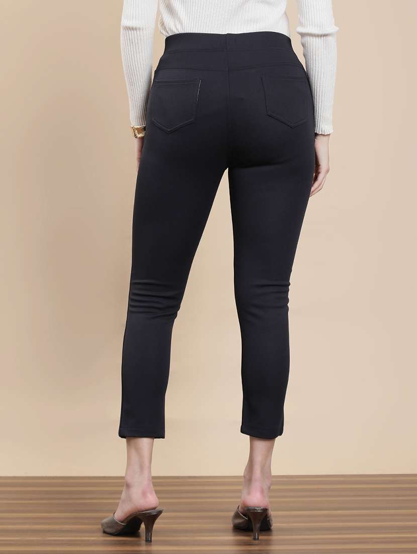 women solid mid rise jegging - 22295625 -  Standard Image - 2
