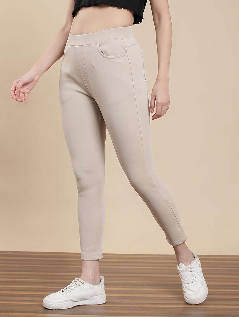 women solid mid rise jegging - 22295628 -  Standard Image - 2