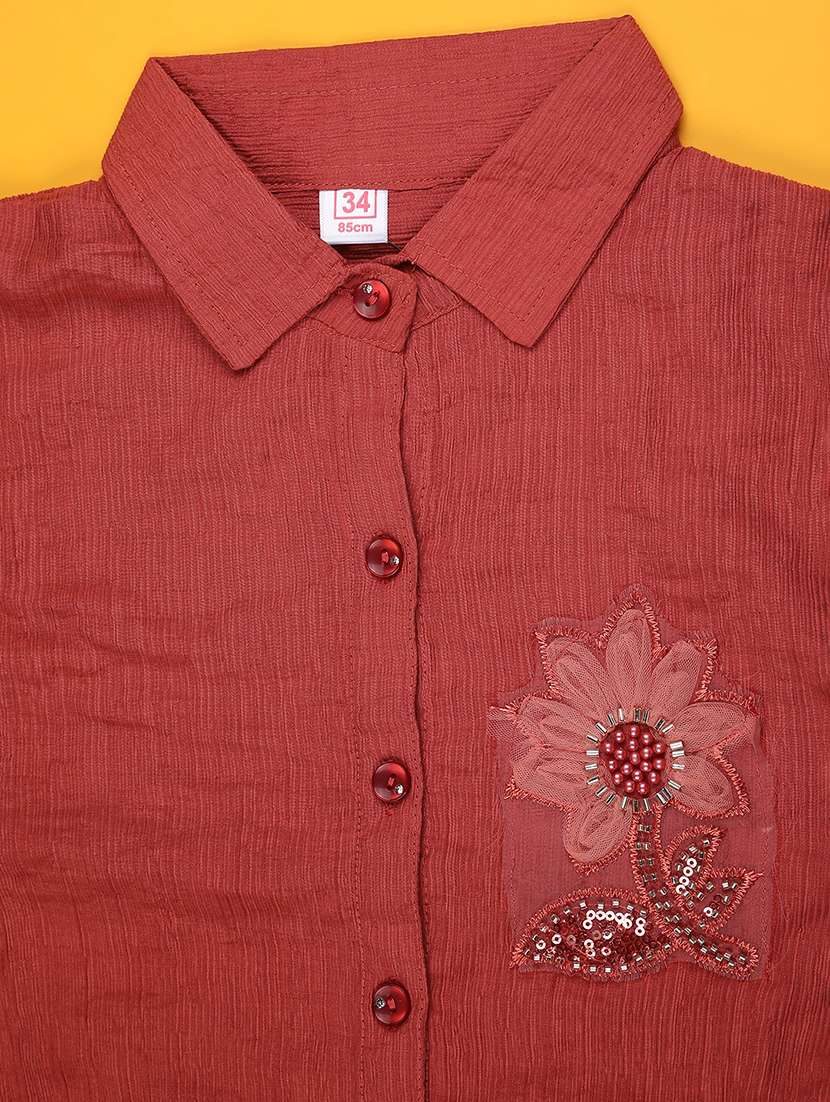 girls self designed short sleeve top - 22295949 -  Standard Image - 2