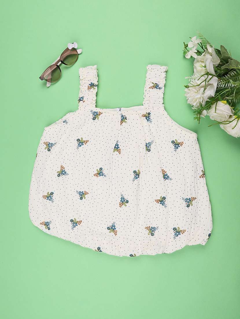 girls printed sleeveless regular fit top - 22295980 -  Standard Image - 2
