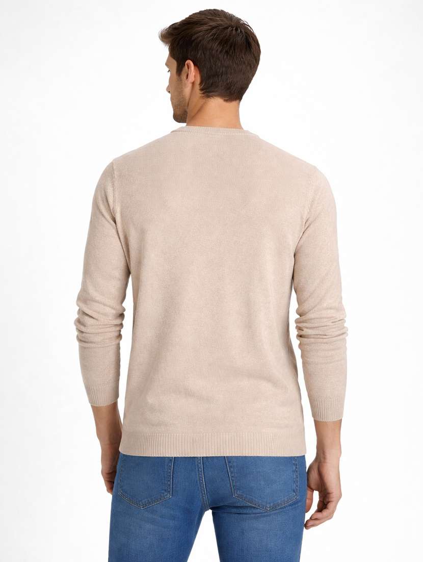 men solid long sleeve regular fit pullover - 22296270 -  Standard Image - 2