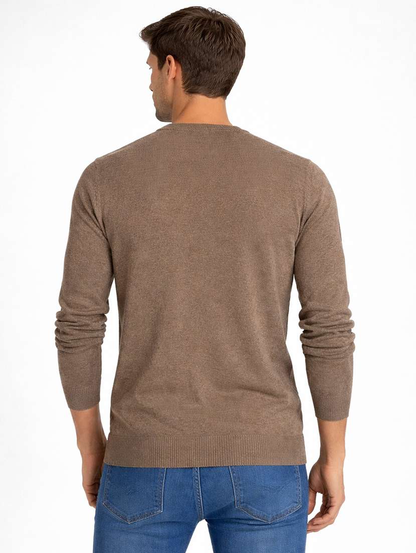 men solid long sleeve regular fit pullover - 22296273 -  Standard Image - 2