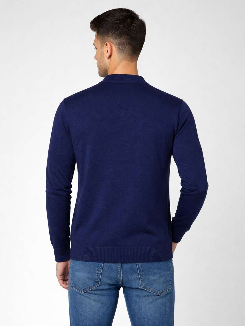 men solid long sleeve regular fit pullover - 22296275 -  Standard Image - 2