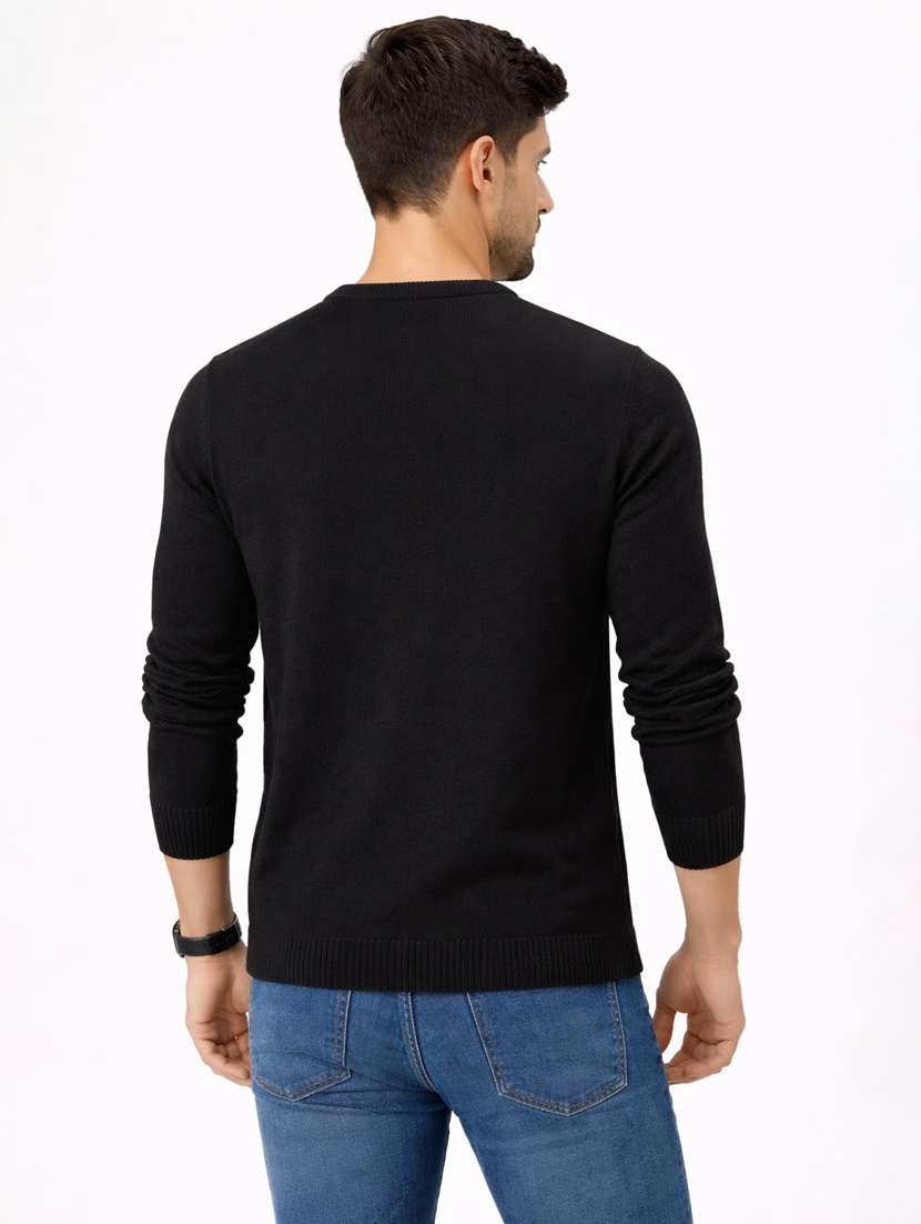 men self design long sleeve regular fit pullover - 22296277 -  Standard Image - 2