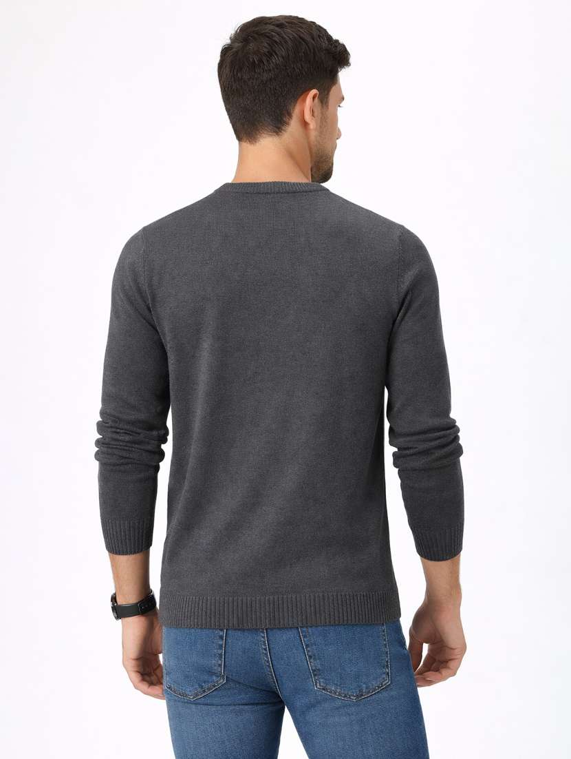 men self design long sleeve regular fit pullover - 22296278 -  Standard Image - 2