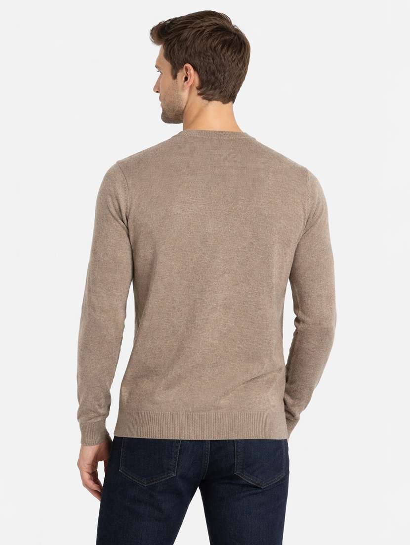 men self design long sleeve regular fit pullover - 22296279 -  Standard Image - 2