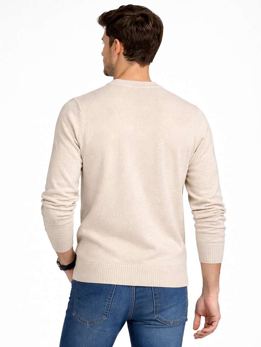 men self design long sleeve regular fit pullover - 22296280 -  Standard Image - 2