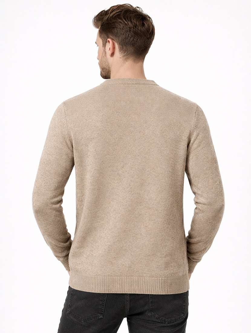 men self design long sleeve regular fit pullover - 22296283 -  Standard Image - 2