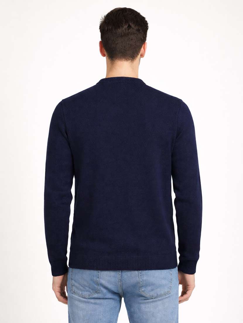 men self design long sleeve regular fit pullover - 22296288 -  Standard Image - 2