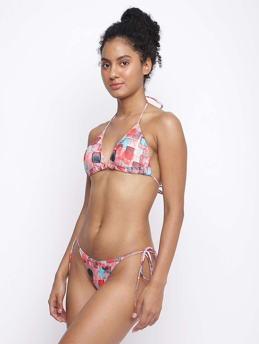 women printed bikini set with shrug - 22296488 -  Standard Image - 2