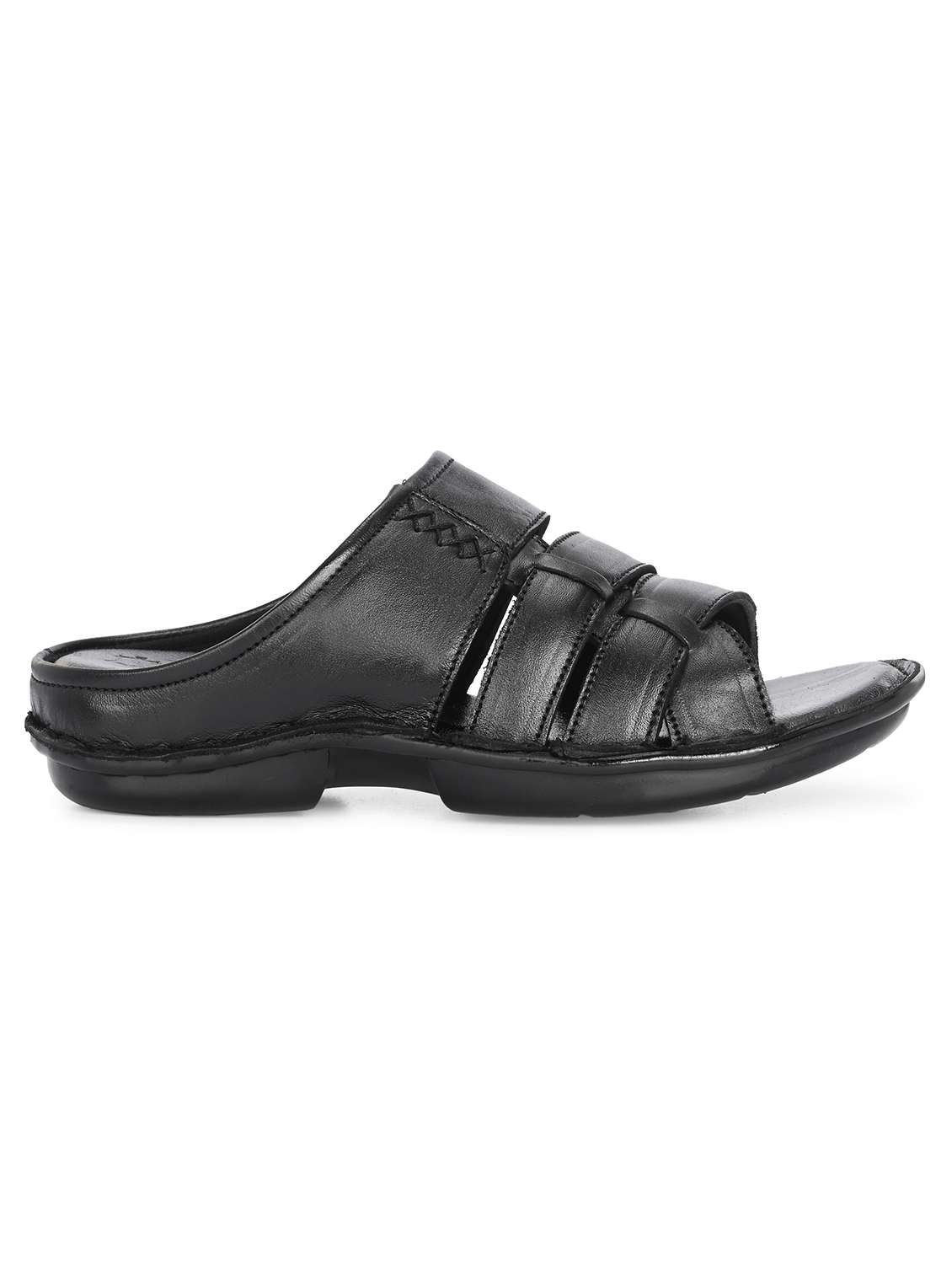 men black slip on sandal - 22296505 -  Standard Image - 2