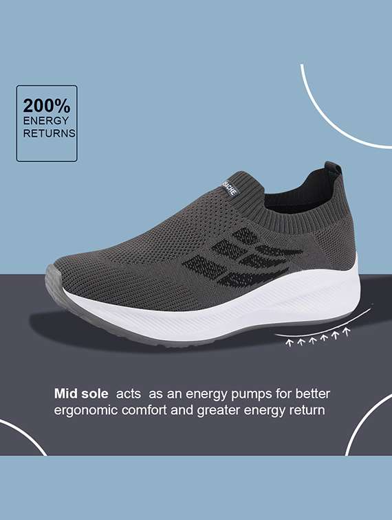 men printed slip on sport shoes - 22296517 -  Standard Image - 2