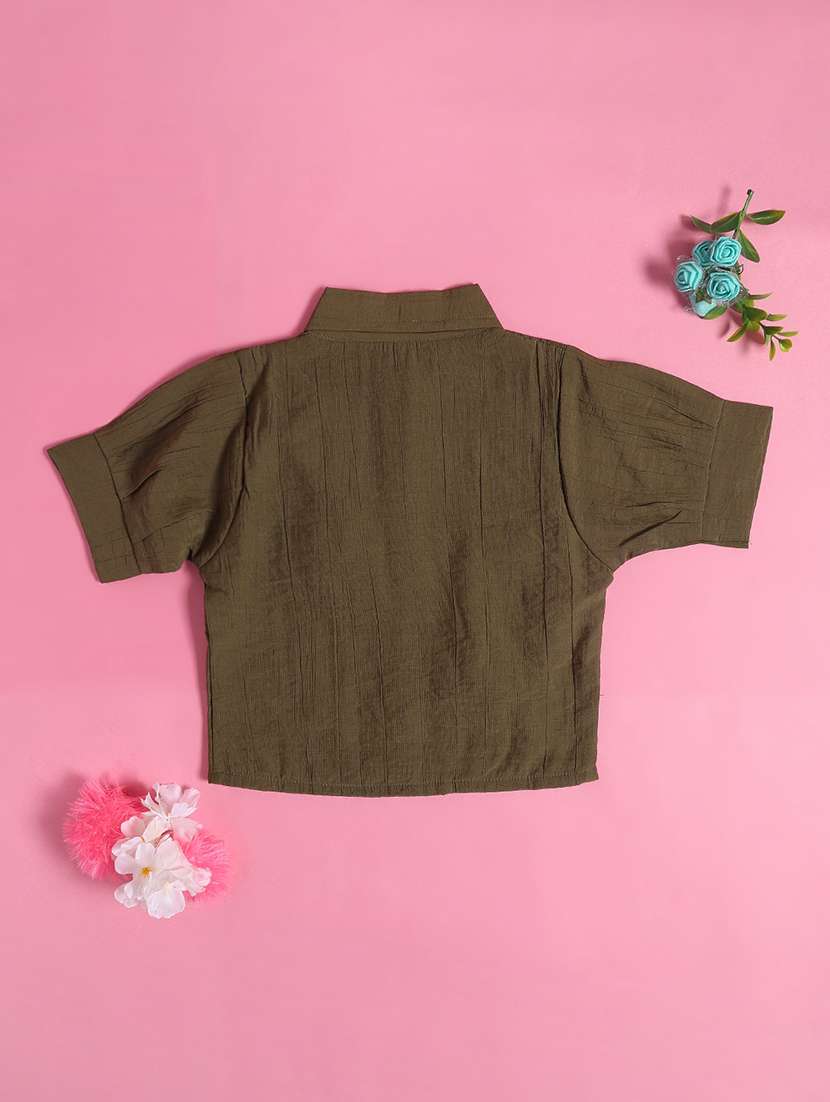 olive cotton  top - 22296706 -  Standard Image - 2