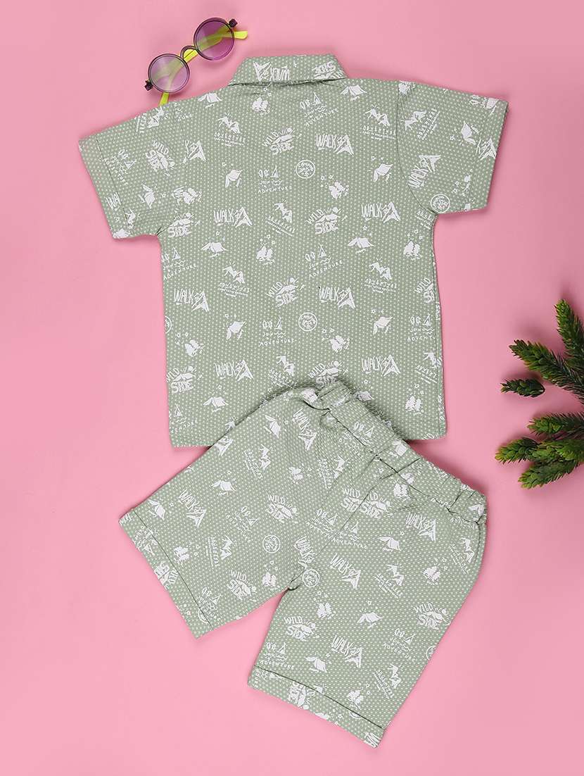 boys shirt and shorts co-ord set - 22296767 -  Standard Image - 2