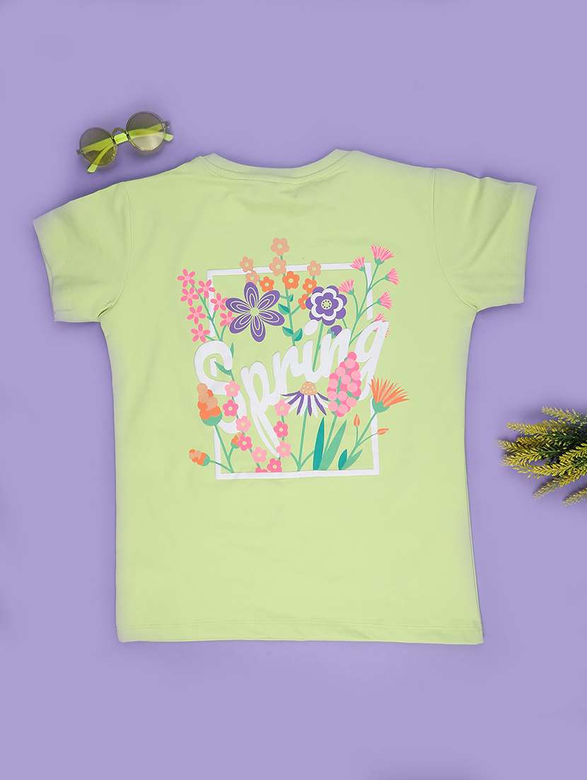 girls printed short slevee tee - 22296883 -  Standard Image - 2