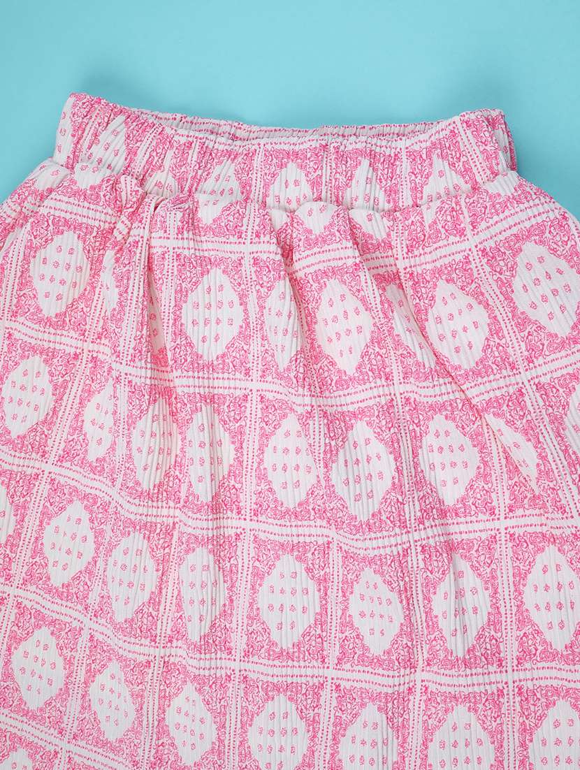 pink cotton flared skirt - 22297135 -  Standard Image - 2