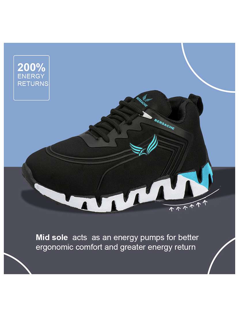 boys solid lace up sports shoe - 22297182 -  Standard Image - 2