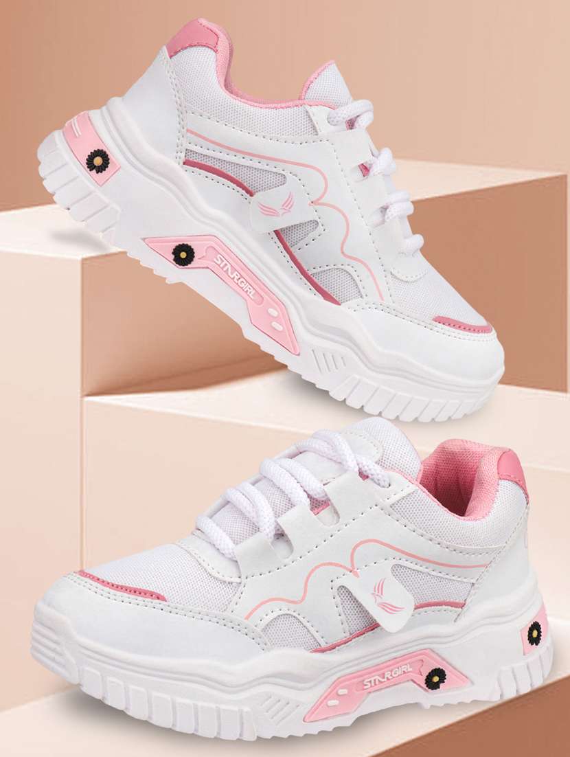 women solid lace-up casual shoe