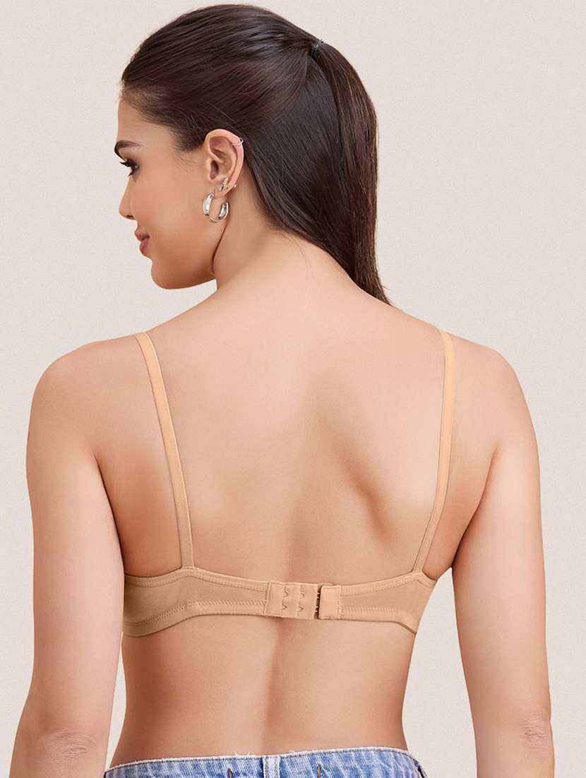 women pack of 2 solid non padded bra - 22297261 -  Standard Image - 7