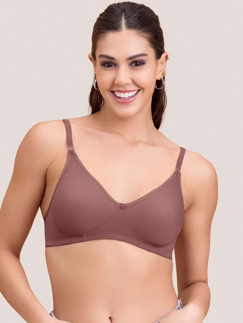 women pack of 5 solid non padded bra - 22297262 -  Standard Image - 7