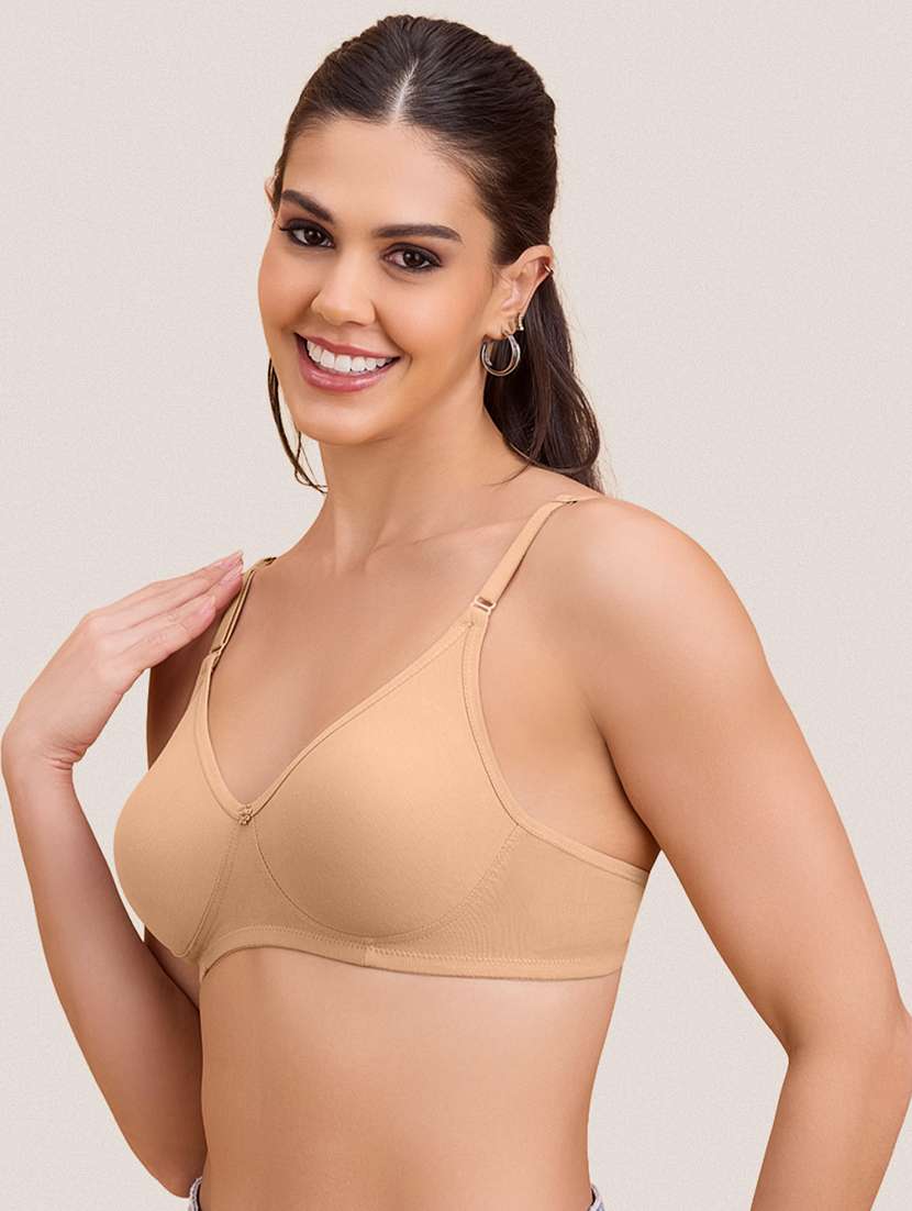 women pack of 3 solid non padded bra - 22297277 -  Standard Image - 2