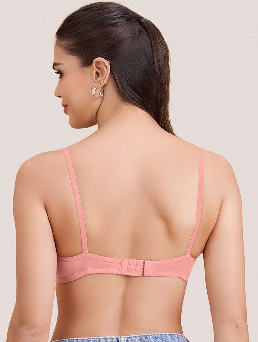 women pack of 3 solid non padded bra - 22297280 -  Standard Image - 7