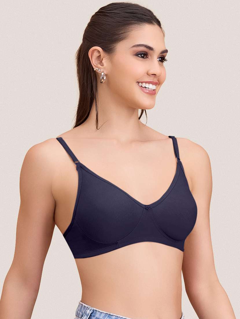 women pack of 3 solid non padded bra - 22297282 -  Standard Image - 2