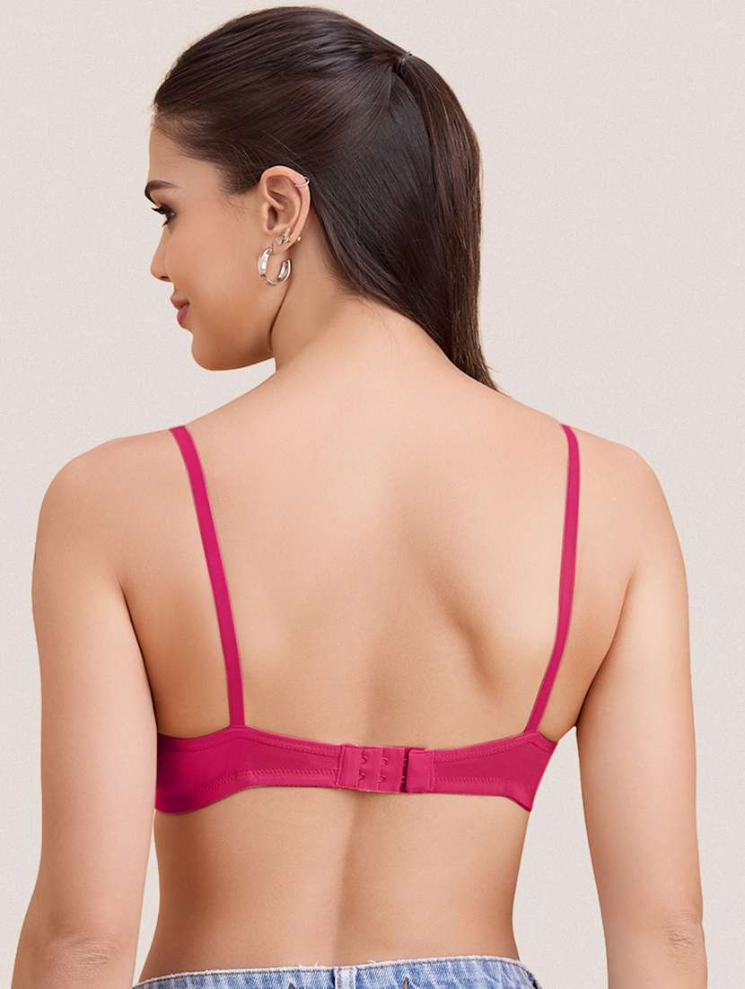 women pack of 3 solid non padded bra - 22297282 -  Standard Image - 7