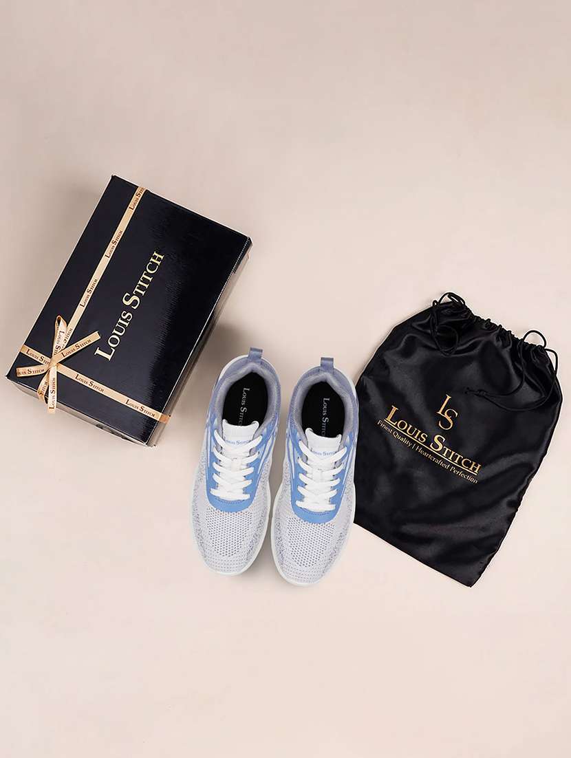 women blue lace-up sports shoe - 22297405 -  Standard Image - 2