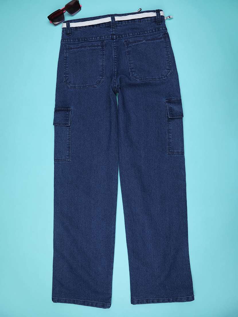 blue poly cotton plain jean - 22297976 -  Standard Image - 2