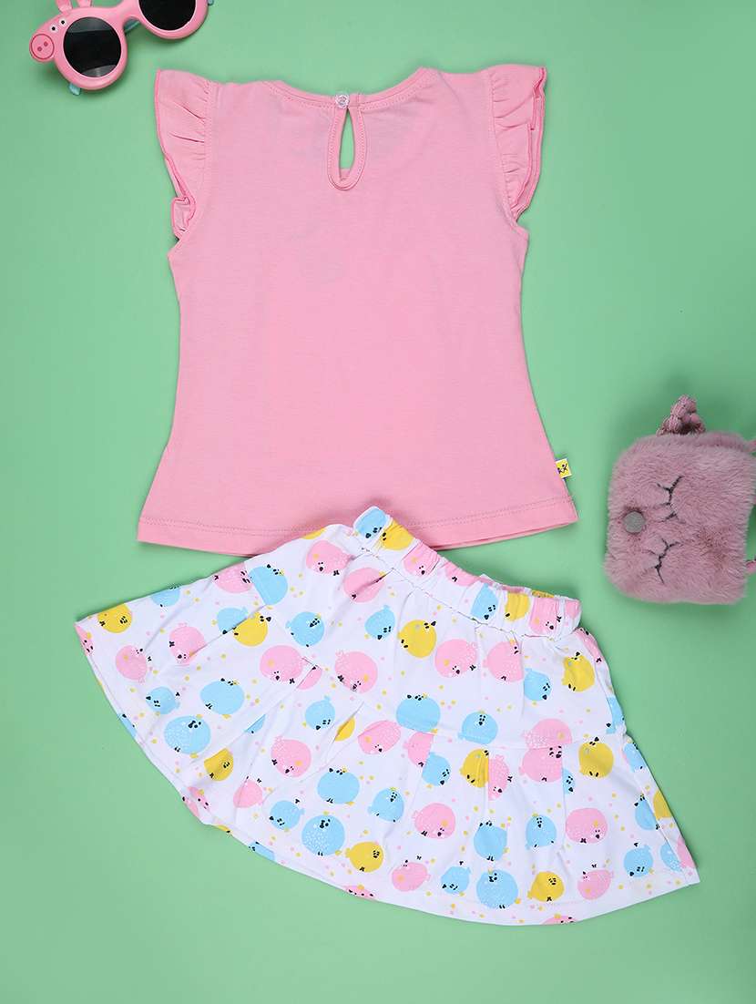 girls printed top and skirts set - 22298007 -  Standard Image - 2