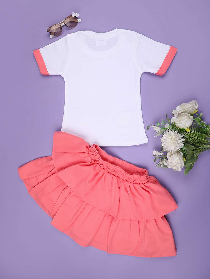 girls self designed top and skirt set - 22298042 -  Standard Image - 2