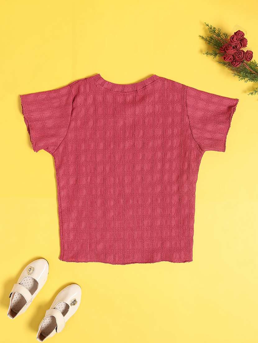 peach cotton plain tee - 22298258 -  Standard Image - 2