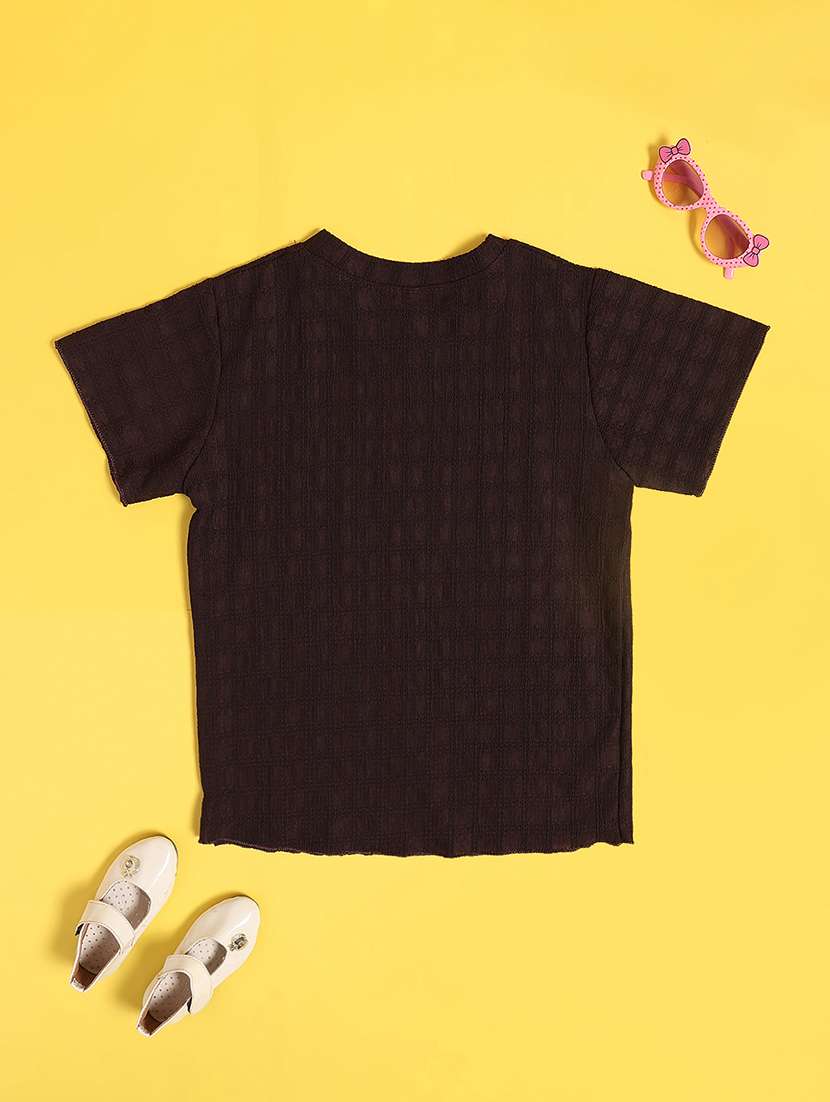 brown cotton plain tee - 22298269 -  Standard Image - 2