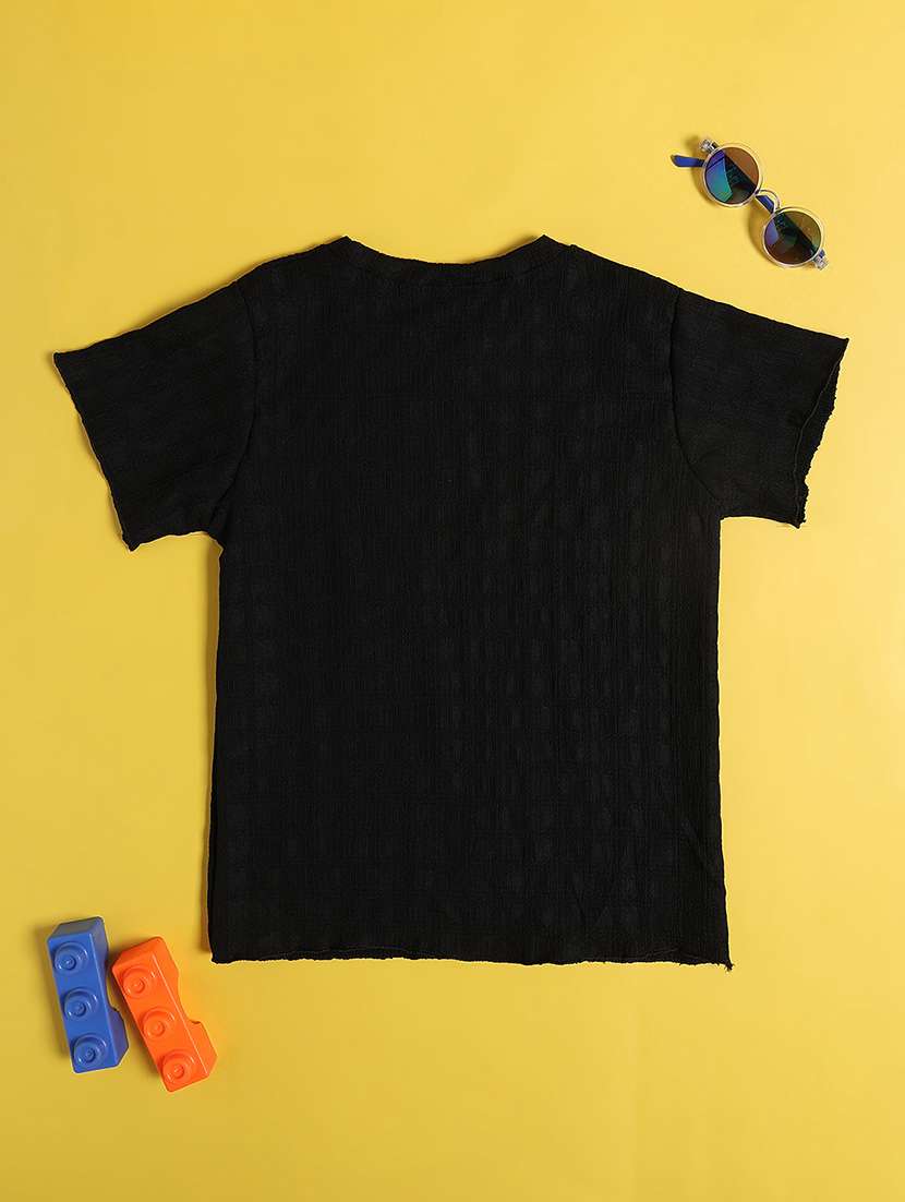 black cotton plain tee - 22298272 -  Standard Image - 2