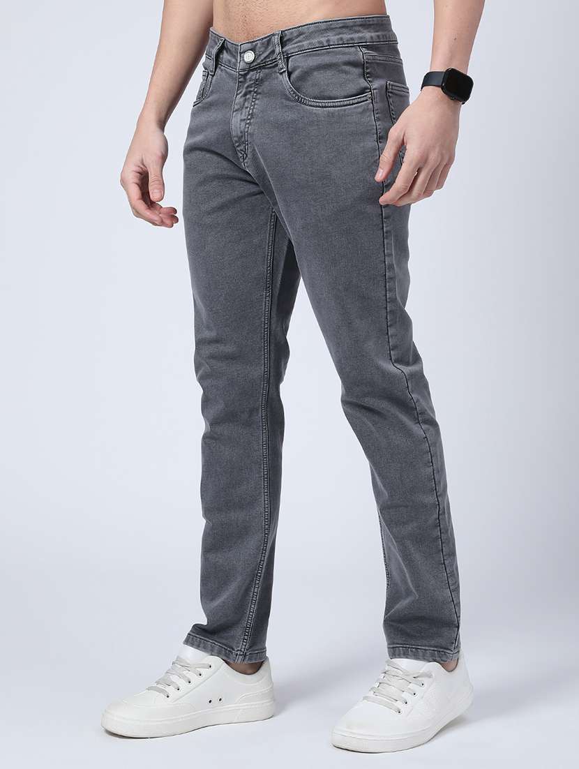 men solid mid rise slim fit jean - 22298302 -  Standard Image - 2