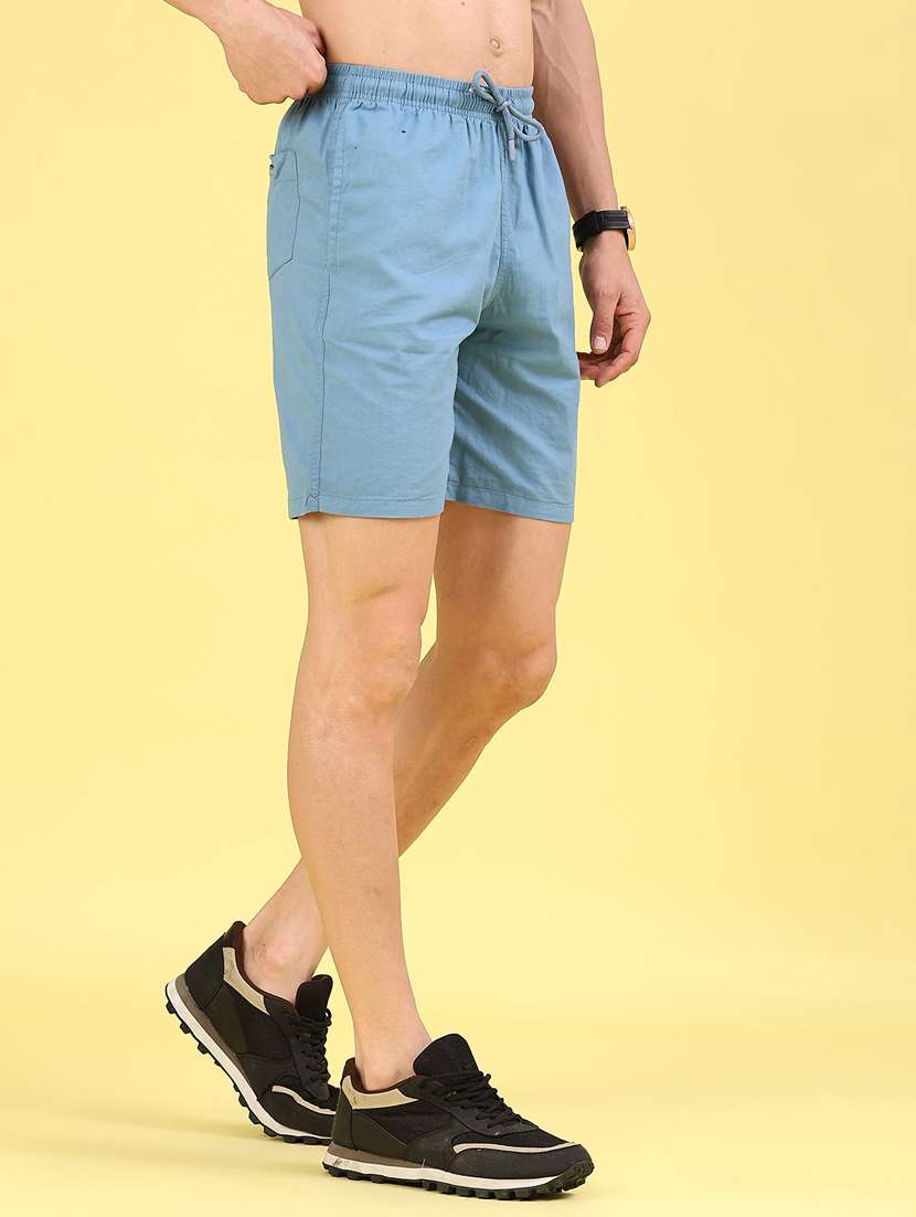 men solid mid rise regular fit shorts - 22298353 -  Standard Image - 2