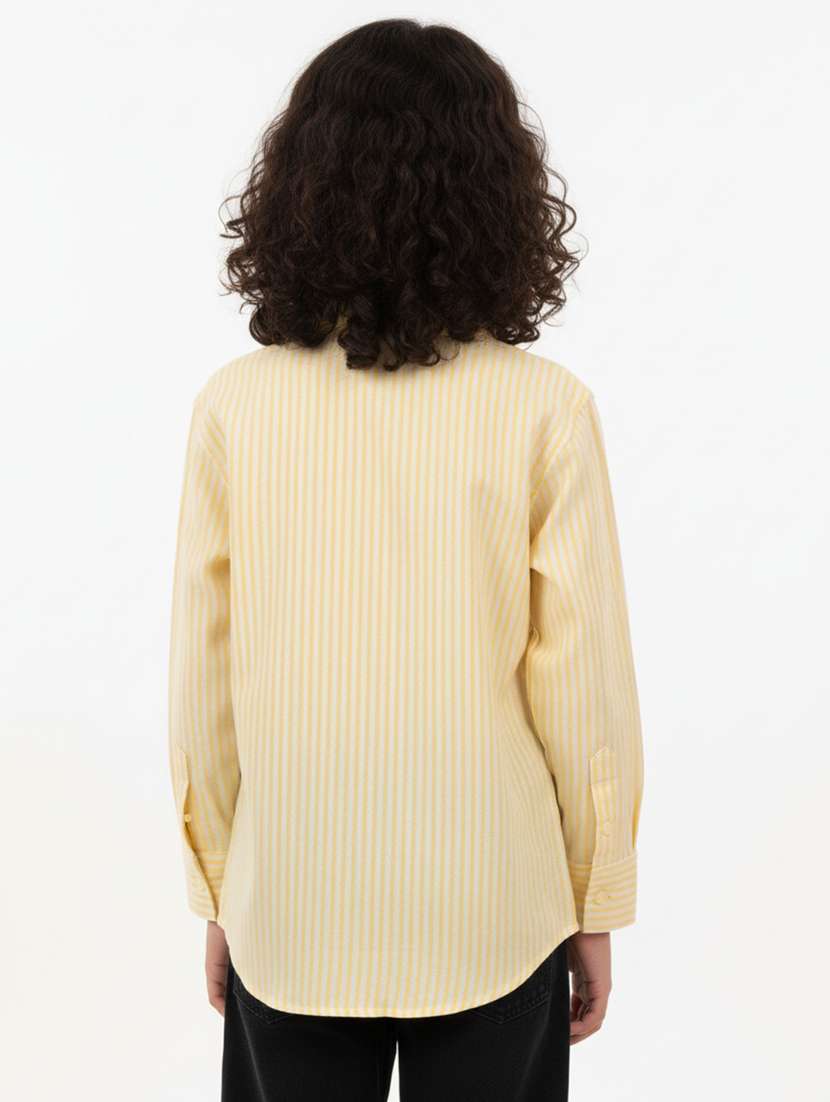 boys striped collared long sleeve shirt - 22298402 -  Standard Image - 2