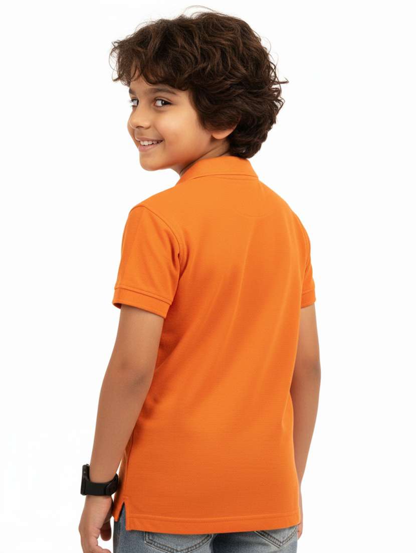 boys solid short sleeve polo t-shirt - 22298460 -  Standard Image - 2