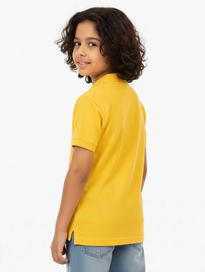 boys solid short sleeve polo t-shirt - 22298461 -  Standard Image - 2
