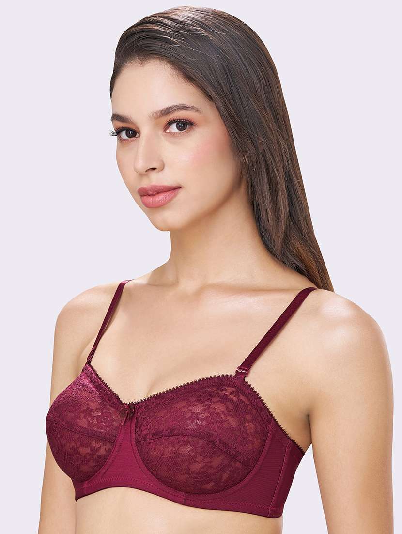 women pack of 3 solid lace t-shirt bra - 22298660 -  Standard Image - 2