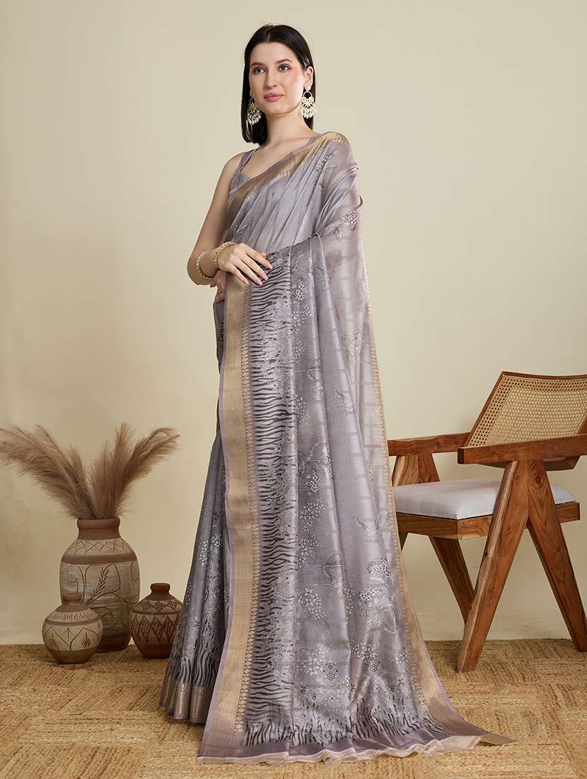 women self design southern silk saree with blouse - 22298697 -  Standard Image - 2