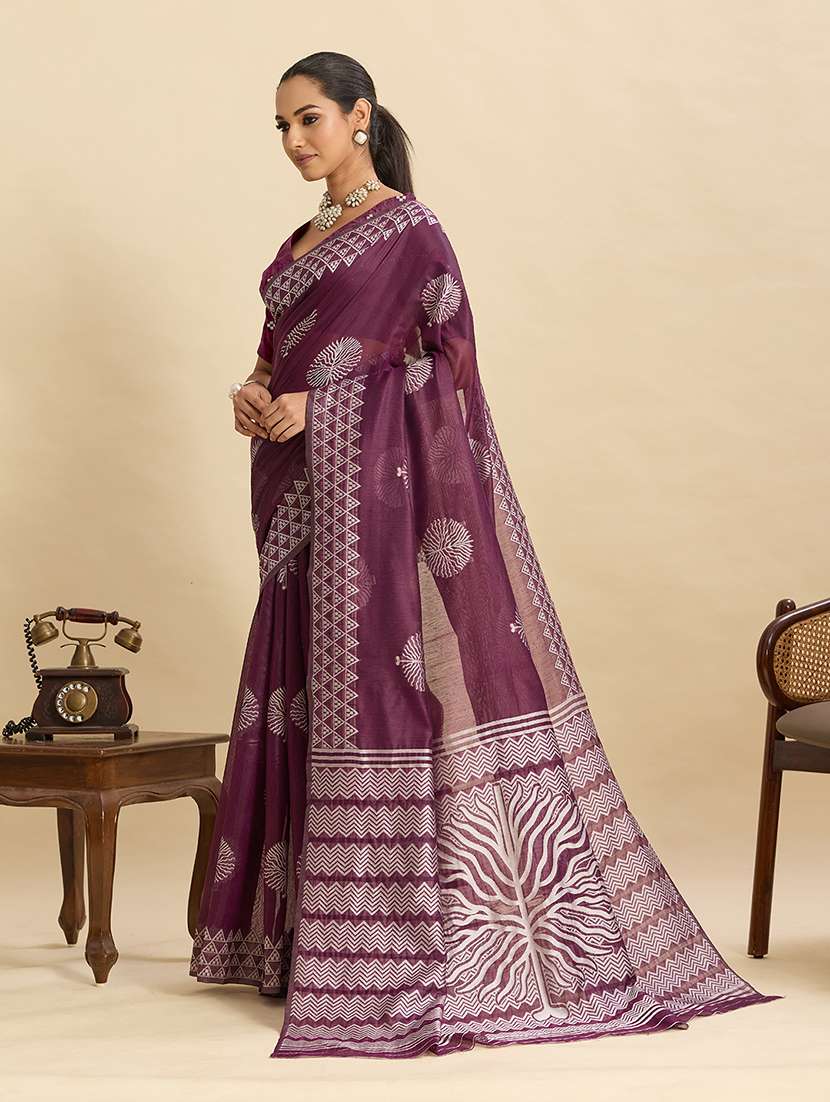 women self design bordered saree with blouse - 22298731 -  Standard Image - 2