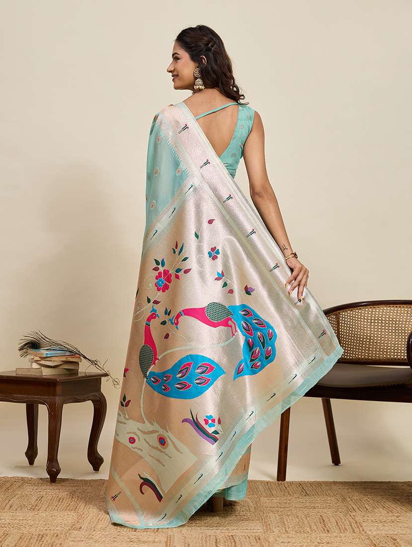 women self design paithani saree with blouse - 22298752 -  Standard Image - 2